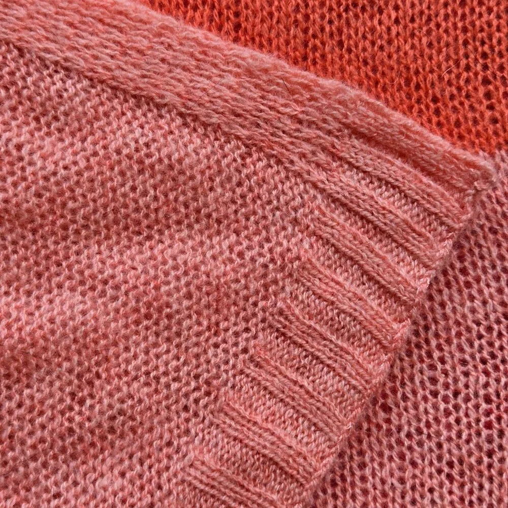 NWOT Colorblock Cashmere Pink Salmon Melon Claudia Nichole